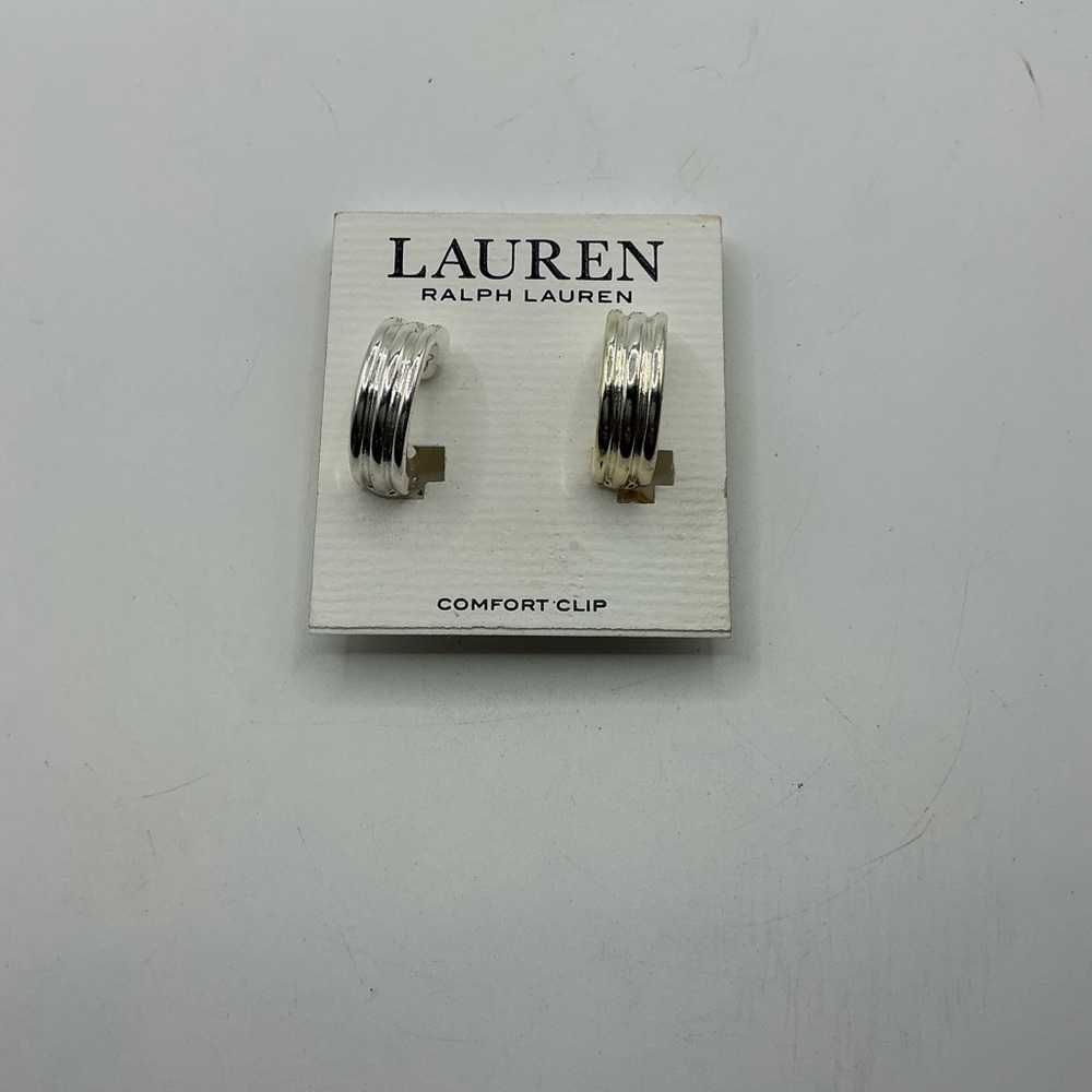 Lauren Ralph Lauren silver Tone Clip On Earrings